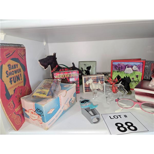 SCOTTISH TERRIER NOVELTIES, BOOKS & DECORATIVE ITEMS GROUP