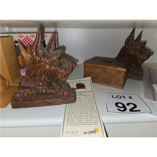 SCOTTISH TERRIER GAMES, TINS & FIGURINE COLLECTIBLES GROUP