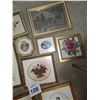 Image 2 : GROUP OF FRAMED NEEDLEWORK & PRINTED FLORAL ART
