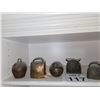 Image 1 : GROUP OF ANTIQUE IRON AND BRASS LIVESTOCK BELLS