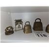 Image 4 : ASSORTED DECORATIVE BRASS BELLS INCLUDING ASIAN STYLE EXAMPLES