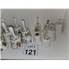 Image 3 : GROUP OF PORCELAIN AND GLASS FIGURAL BELLS