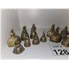 Image 1 : GROUP OF BRASS BELLS WITH HISTORICAL FIGURAL FORMS