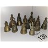 Image 1 : GROUP  OF SMALL FIGURAL BRASS BELLS