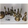 Image 1 : LARGE GROUP OF FIGURAL BRASS BELLS – HISTORICAL AND NOVELTY DESIGNS