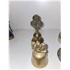 Image 2 : FIGURAL BRASS BELLS – THREE WISE MONKEYS AND SYMBOLIC FINIALS