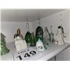 Image 1 : GREEN AND IRISH-THEMED BELLS – GLASS AND PORCELAIN