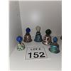 Image 1 : CLOISONNÉ ENAMEL BELLS WITH GLASS FINIALS