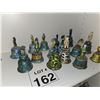 Image 1 : EXTENSIVE COLLECTION OF DECORATIVE BELLS – GLASS, CERAMIC & ENAMEL
