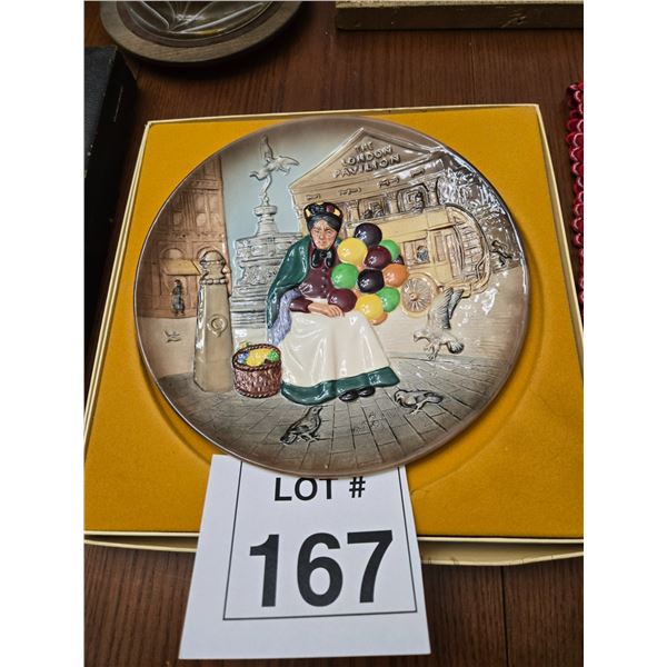 VINTAGE RELIEF DECORATED LONDON PAVILION WALL PLAQUE