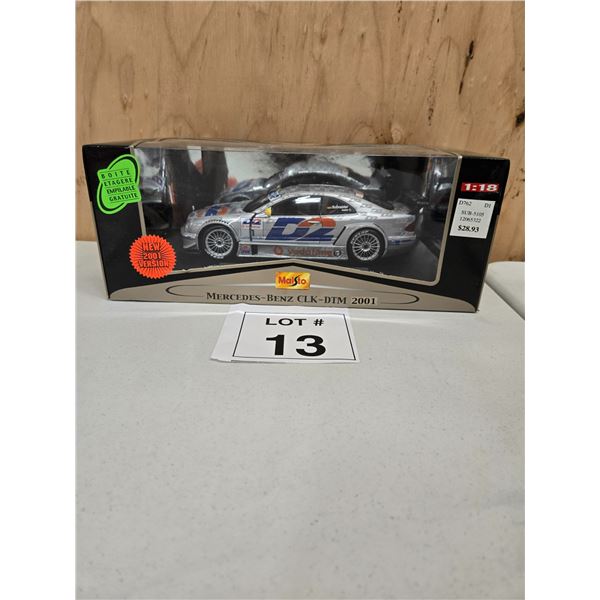 MERCEDES-BENZ CLK DTM 2001 1:18 DIE-CAST MODEL CAR