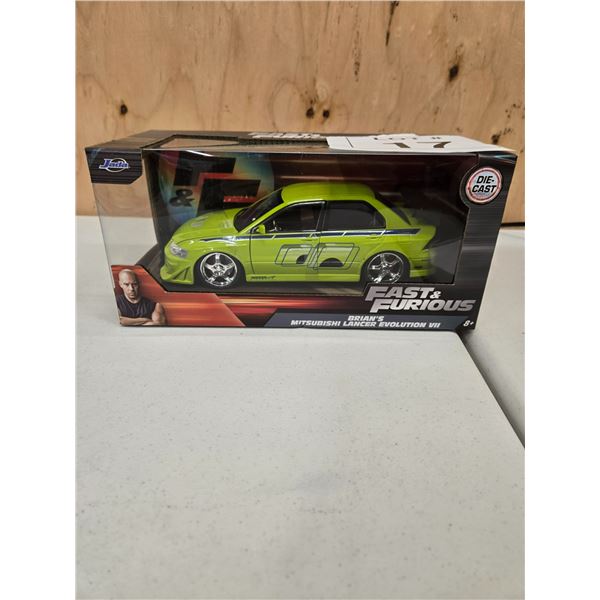 MITSUBISHI LANCER EVOLUTION VII FAST & FURIOUS 1:18 DIE-CAST MODEL CAR