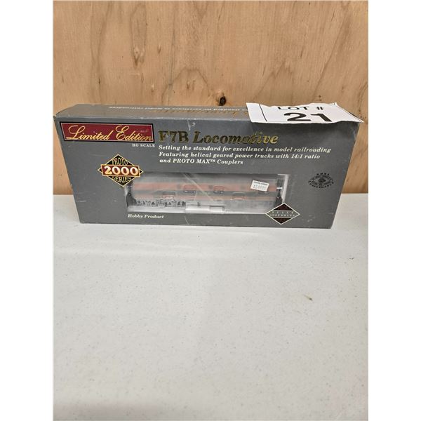 F7B DIESEL LOCOMOTIVE HO SCALE PROTO 2000