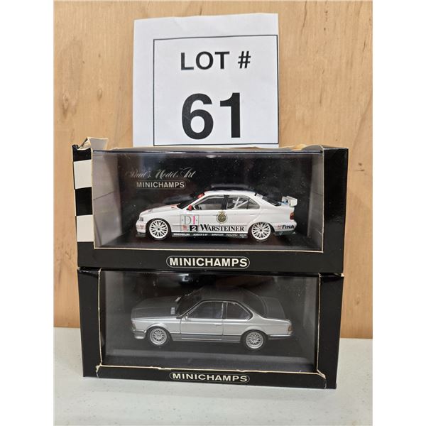 MINICHAMPS / BMW DTM RACE CAR + BMW 5-SERIES SEDAN [DIE-CAST]