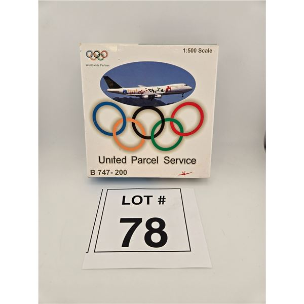 HERPA / UNITED PARCEL SERVICE BOEING 747-200 OLYMPIC LIVERY (1:500) [DIE-CAST]