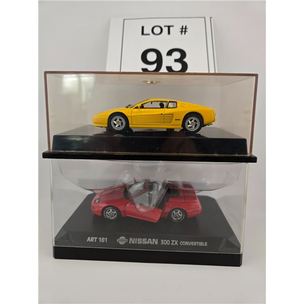 FERRARI / TESTAROSSA, NISSAN / 300ZX CONVERTIBLE (1:43) (2 MODELS) [DIE-CAST]