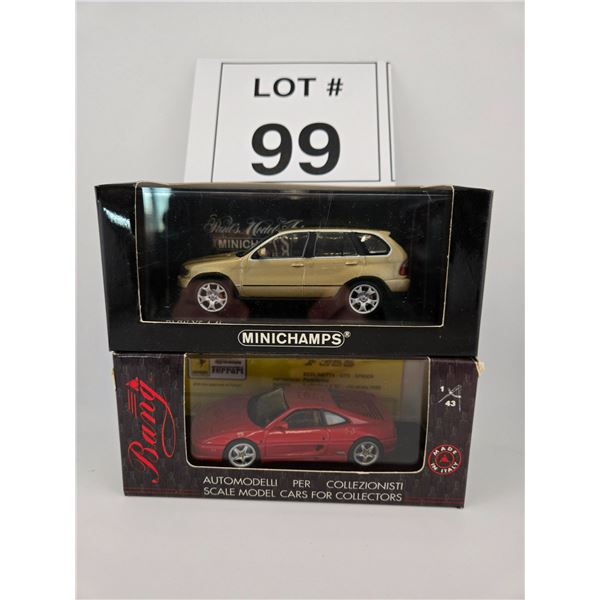 MINICHAMPS / BMW X5, BANG / FERRARI BERLINETTA–GTS–SPIDER (1:43) (2 MODELS) [DIE-C