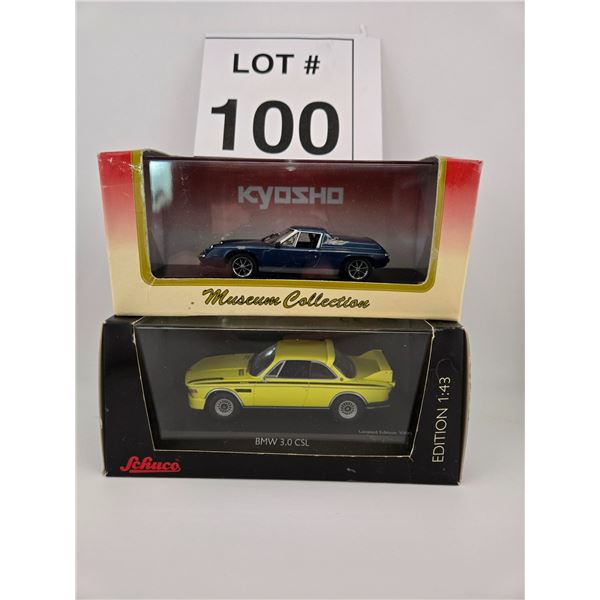 KYOSHO / MAZDA MX-5 MIATA, SCHUCO / BMW 3.0 CSL (1:43) (2 MODELS) [DIE-CAST]