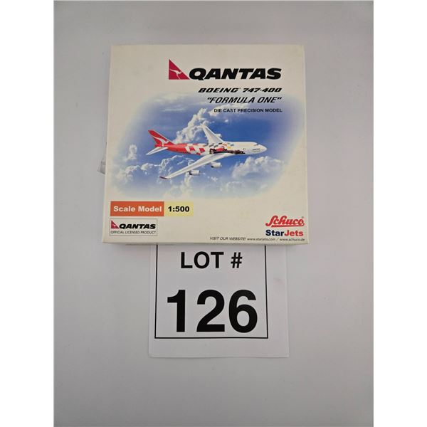 SCHUCO STARJETS / QANTAS BOEING 747-400 “FORMULA ONE” (1:500) [DIE-CAST]