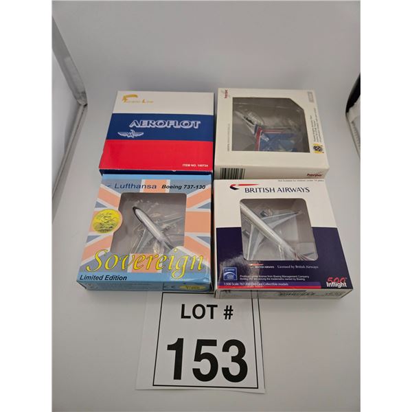 AIRLINE MODEL AIRCRAFT LOT – LUFTHANSA, BRITISH AIRWAYS, AEROFLOT (1:400/500)