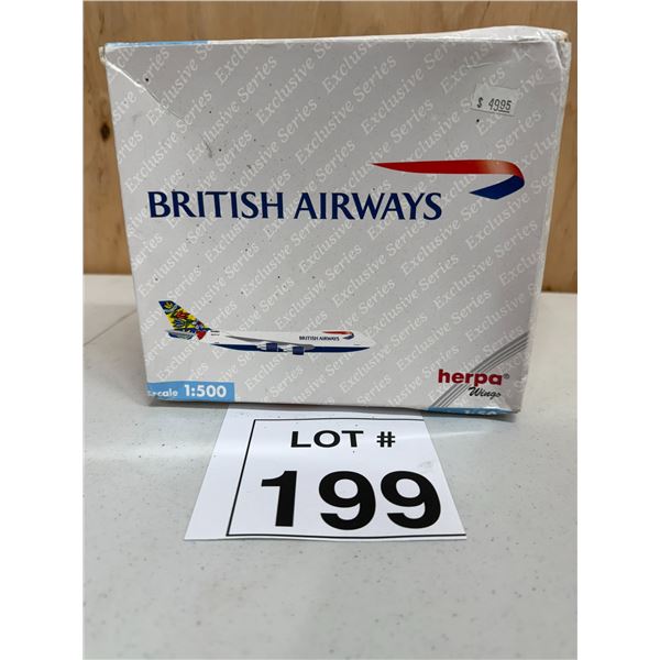 HERPA WINGS / BRITISH AIRWAYS BOEING 747 (1:500) [DIE-CAST]