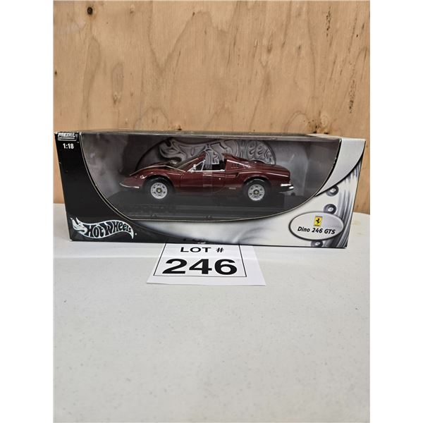 HOT WHEELS / FERRARI DINO 246 GTS (1:18) [DIE-CAST]