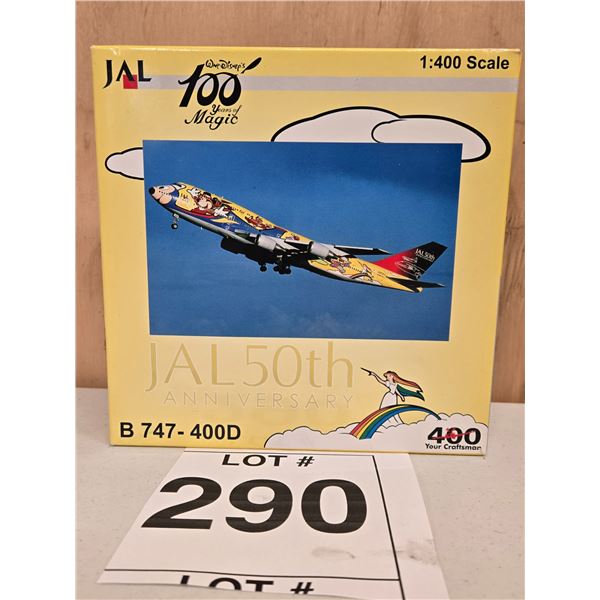 JAL / JAPAN AIRLINES BOEING 747-400D “DISNEY 100 YEARS OF MAGIC” (1:400) [DIE-CAST