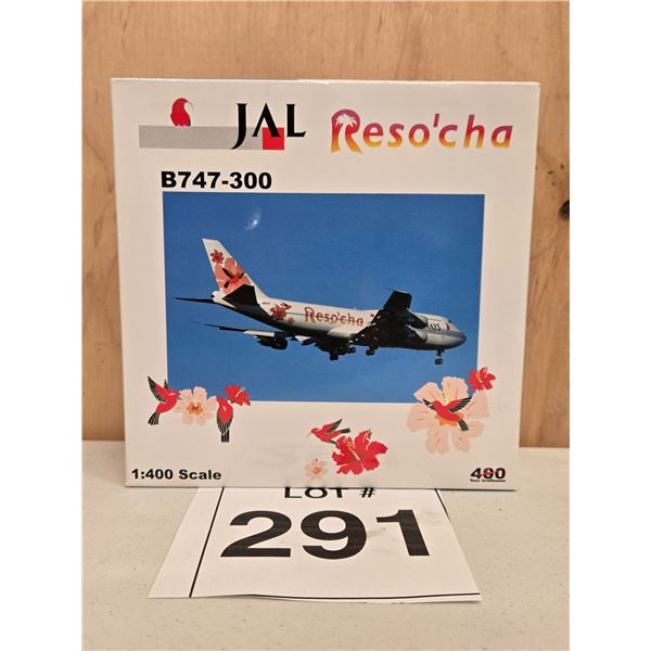 JAL / JAPAN AIRLINES BOEING 747-300 “RESO’CHA” (1:400) [DIE-CAST]