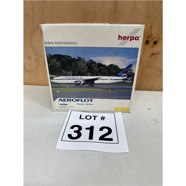 HERPA / AEROFLOT RUSSIAN AIRLINES BOEING 777-200 (1:400) [DIE-CAST]