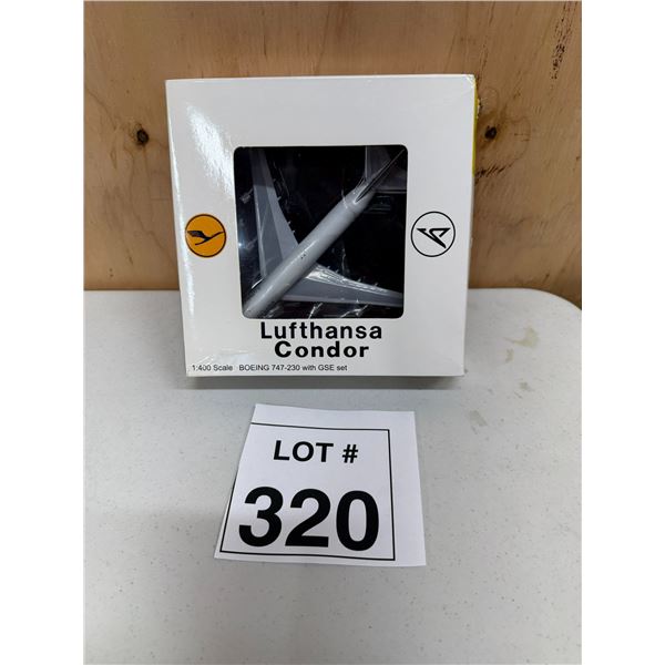 LUFTHANSA CONDOR BOEING 747-230 WITH GSE SET (1:400) [DIE-CAST]