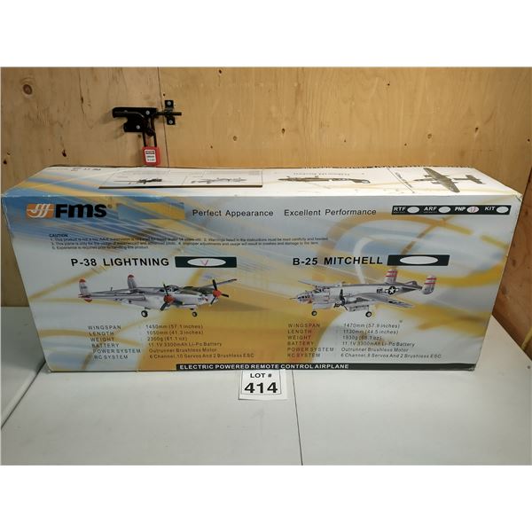 FMS / P-38 LIGHTNING / B-25 MITCHELL REMOTE CONTROL AIRPLANE [DIE-CAST]