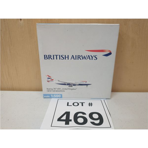 HERPA / BRITISH AIRWAYS BOEING 747-400 “UNITED KINGDOM” (1:500) [DIE-CAST]