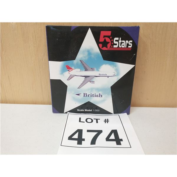 5 STARS / BRITISH LOCKHEED L-1011 (1:500) [DIE-CAST]