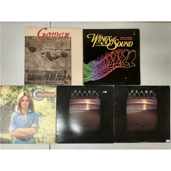 5 VINYL RECORD LOT – 1970s–1980s POP & ADULT CONTEMPORARY