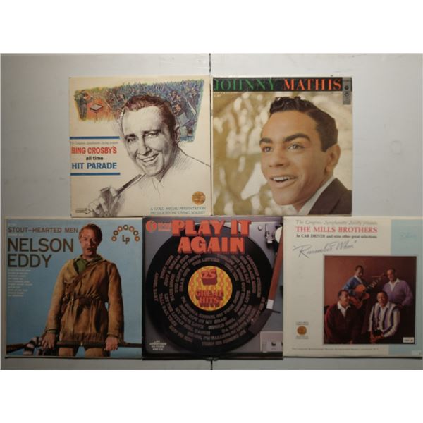 5 VINYL RECORD LOT – CLASSIC VOCAL POP & BIG BAND