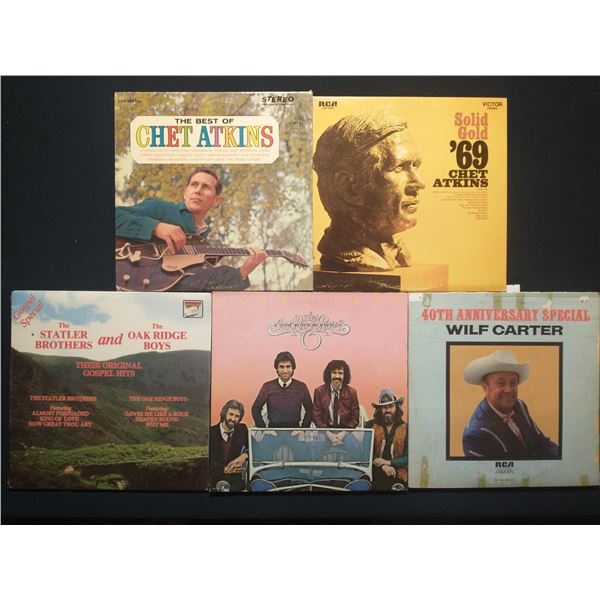 5 VINYL RECORD LOT – COUNTRY GOSPEL & VOCAL GROUPS