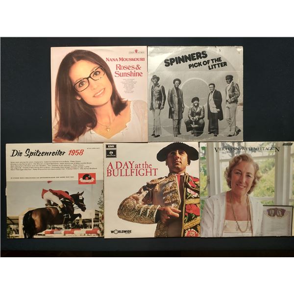 5 VINYL RECORD LOT – INTERNATIONAL POP & EASY LISTENING