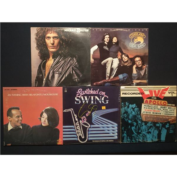 5 VINYL RECORD LOT – POP & ADULT CONTEMPORARY / 1970S–1980S
