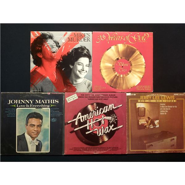 5 VINYL RECORD LOT – SOUNDTRACKS & POP COMPILATIONS