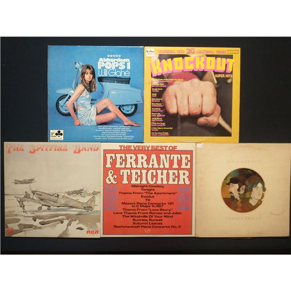 5 VINYL RECORD LOT – INTERNATIONAL POP & EASY LISTENING