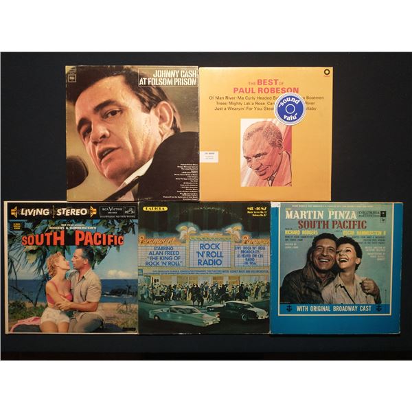 5 VINYL RECORD LOT – COUNTRY, FOLK & AMERICAN ROOTS (1950s–1970s)