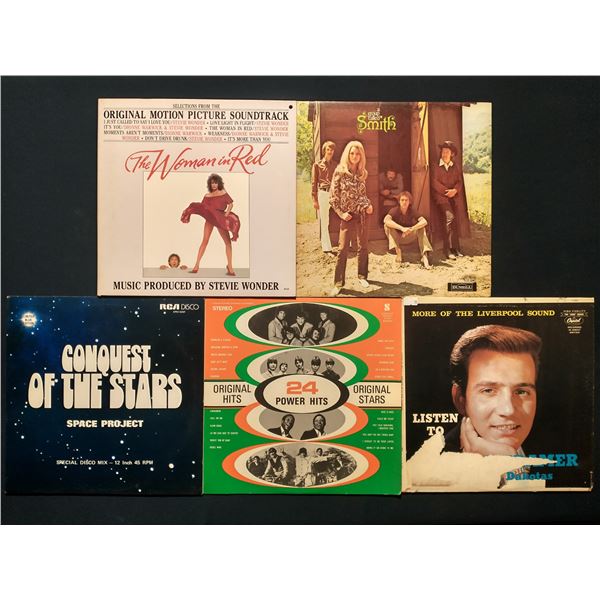 5 VINYL RECORD LOT – SOUNDTRACK & BRITISH INVASION POP / DISCO & CLASSIC HITS