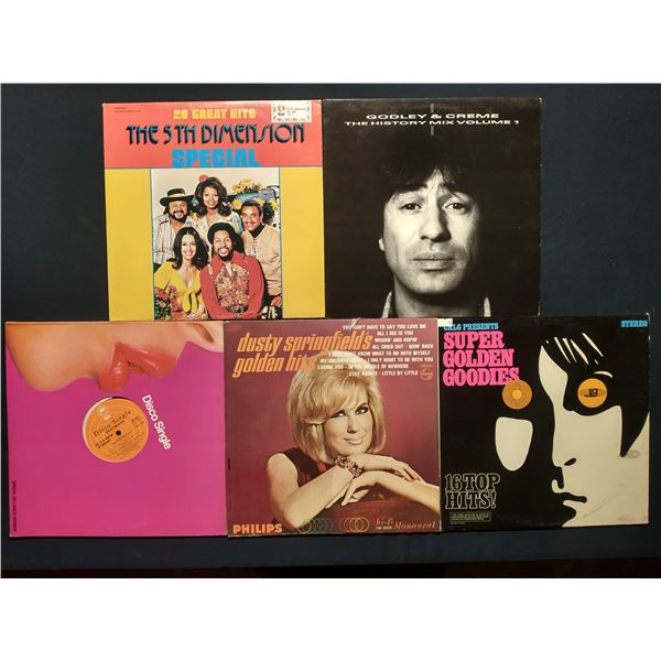 5 VINYL RECORD LOT – POP & SOUL CLASSICS / 1960s–1980s HITS