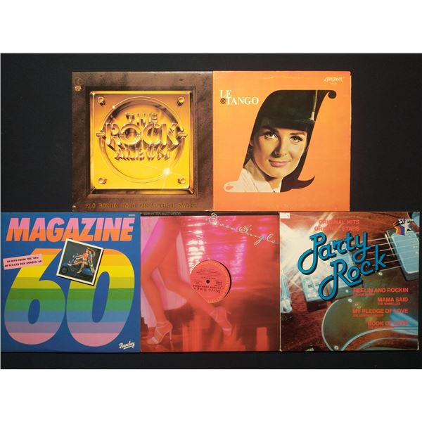 5 VINYL RECORD LOT – CLASSIC ROCK / POP ROCK / 1970s ERA