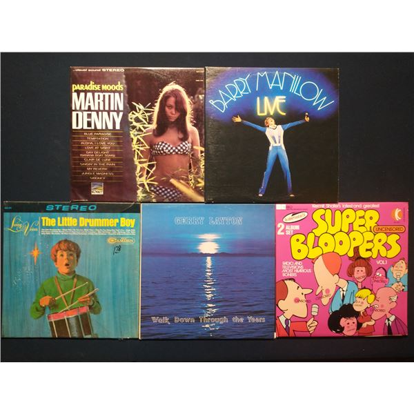 5 VINYL RECORD LOT – EXOTICA / LOUNGE / EASY LISTENING CLASSICS
