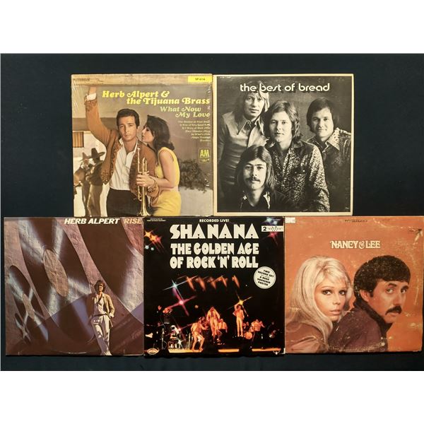 5 VINYL RECORD LOT – ROCK & POP LEGENDS / 1960s–1970s ERA