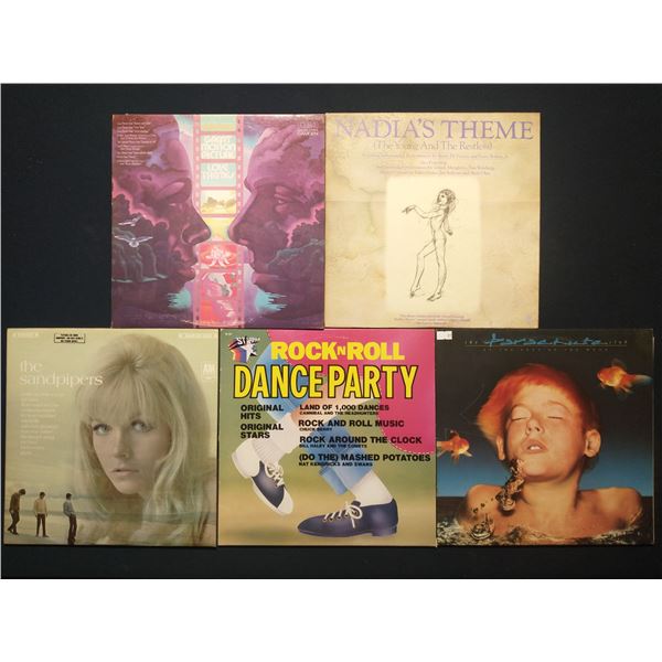 5 VINYL RECORD LOT – SOUNDTRACKS / INSTRUMENTAL / TV THEMES