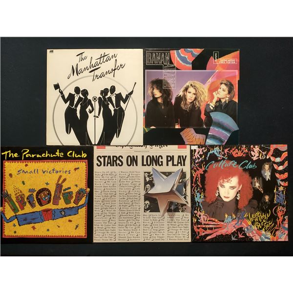 5 VINYL RECORD LOT – 1980s NEW WAVE / POP ROCK