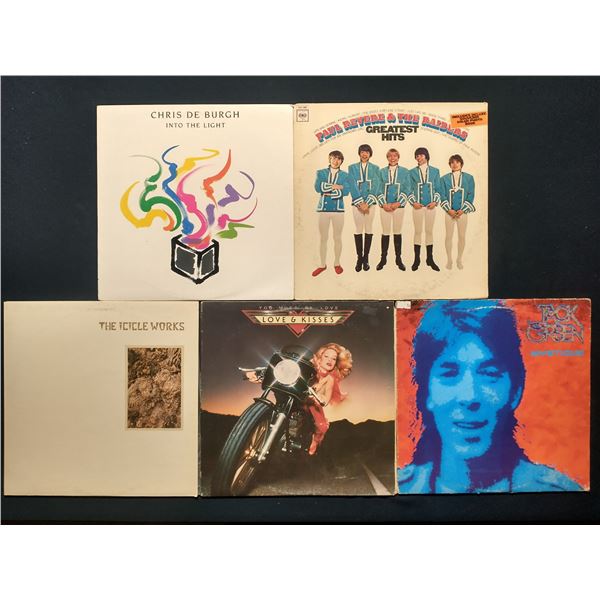 5 VINYL RECORD LOT – POP & ROCK (1970s–1980s)