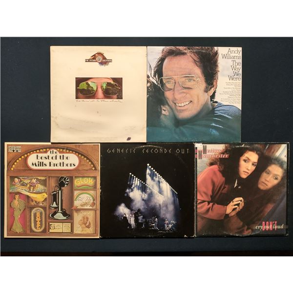 5 VINYL RECORD LOT – POP, ROCK & ADULT CONTEMPORARY